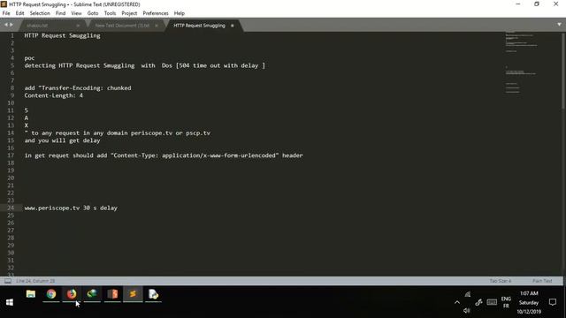 HTTP Request Smuggling in pscp.tv and periscope.tv VULNERABILITY POC смотреть онлайн