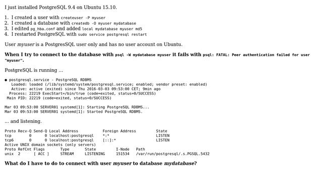 Databases: psql: FATAL: Peer authentication failed for user (2 Solutions!!) смотреть онлайн