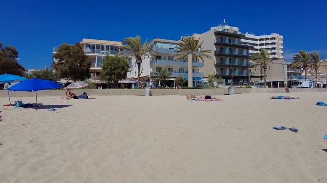 Beach Walk | Can Pastilla Beach | Mallorca MAJORCA | Spain 4K