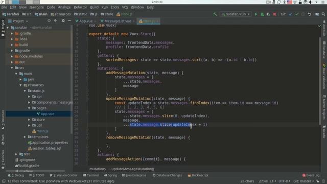 Настраиваем Vuex. Централизованное хранилище. Spring Boot REST смотреть онлайн