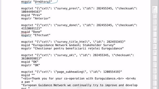 Instructions - translation in a .po file смотреть онлайн