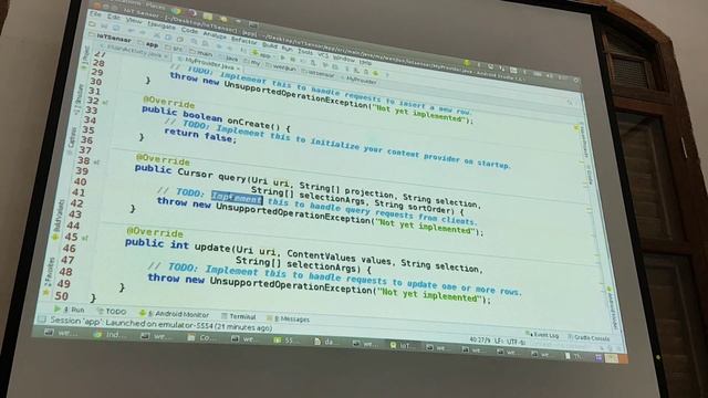 Android Studio - Complete Android Apps Tutorial – Content Provider - Day 18 - 9.14 смотреть онлайн