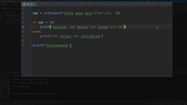 Python Tutorial deutsch [11/24] - if-Anweisung mit elif- und else-Zweigen erweitern смотреть онлайн