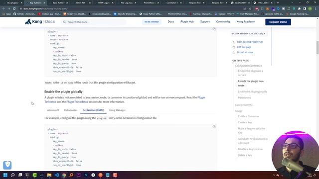 kong API gateway deploy basic and apikey authentication and ACL declarative mode docker - episode 7 смотреть онлайн