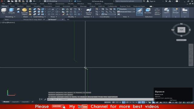 2D Plan convert to 3d | 3d House making | Part 13 | AutoCAD 2022 Course | Engineer Tauseef Ullah смотреть онлайн