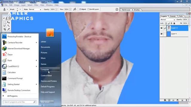 How to repair damaged photo in photoshop | Photo Restoration Remove Scratches in Photoshop смотреть онлайн