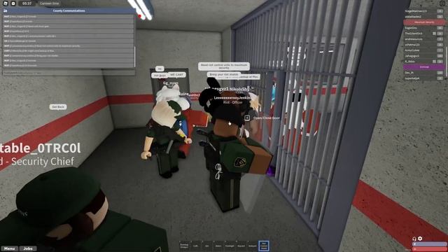 RIOT LINE ADVANCE!! Roblox County Jail RP смотреть онлайн