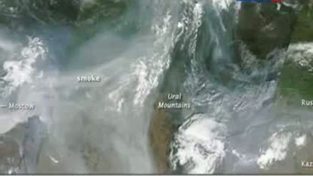 Дым над Центральной Россией: снимки из космоса смотреть онлайн