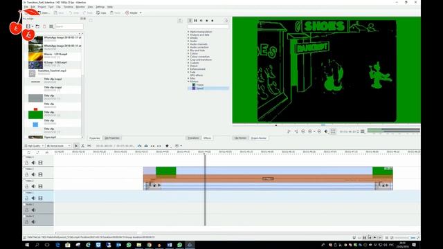 Установка переходов между клипами в программе Kdenlive for Windows. Часть вторая. смотреть онлайн