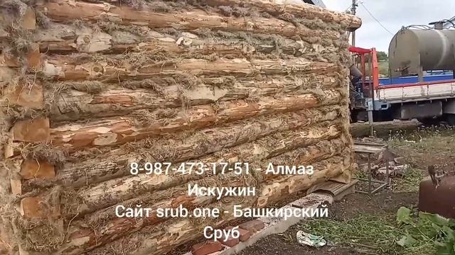 Сруб 4х6 с выносом 2 метра в лапу. Собрали в деревне Бигеняш Аургазинского района. смотреть онлайн