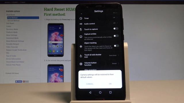 How to Reset Camera in HUAWEI P Smart - Restore Camera Defaults смотреть онлайн