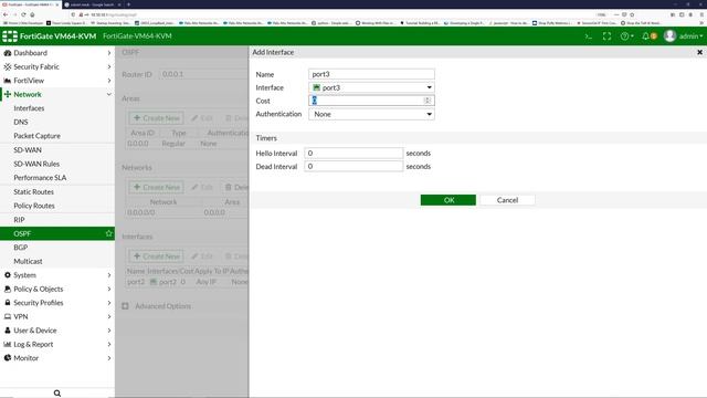 How to configure Fortigate firewall OSPF смотреть онлайн