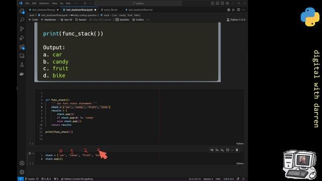 daily coding question pop statement in a conditional expression смотреть онлайн