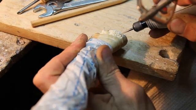 Нож - Рог изобилия.Резьба по рогу. смотреть онлайн