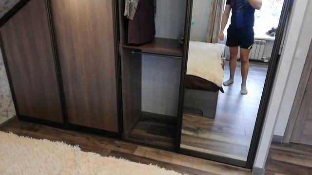 Шкаф-купэ на мансарде своими руками смотреть онлайн