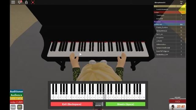 How to play Heathens on the Piano (ROBLOX GOT TALENT) смотреть онлайн