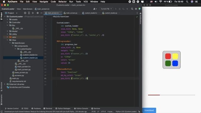 KivyMD. CustomLoader смотреть онлайн