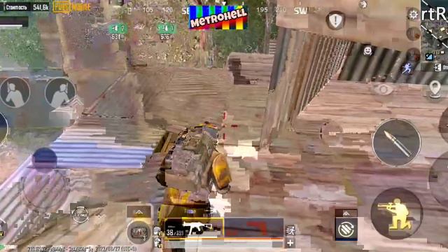 UMP челендж на 3 карте фулл 6 в Metro Royale. PUBG MOBILE смотреть онлайн