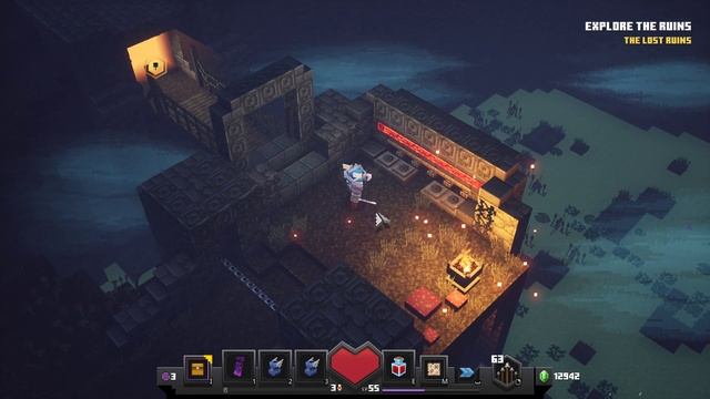 How to Solve Four Buttons Puzzle Minecraft Dungeons смотреть онлайн