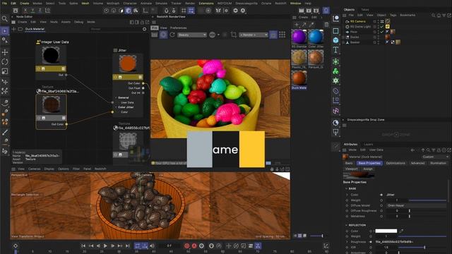NEW Jitter Node | C4D 2023 and Redshift | Random Geometry Colors | смотреть онлайн