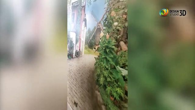 Отзыв на 3D фотообои "Зёленая улочка" смотреть онлайн