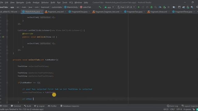 How to Create Custom Tabs with Animation in Android Studio | Android Studio Tutorials смотреть онлайн
