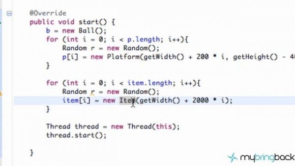 Learn Java 2.19- Game Applet- Creating Game Items