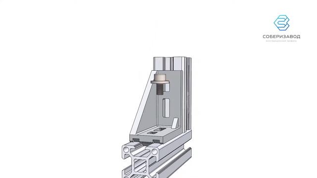 Процесс установки углового соединителя с помощью сухаря пазового смотреть онлайн