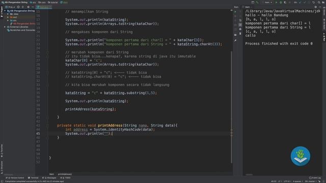 Belajar Java [Dasar] - 48 - Pengenalan String смотреть онлайн