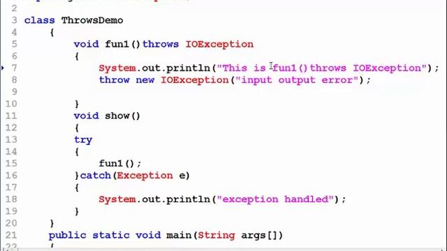 Exception Handling Part -2 смотреть онлайн