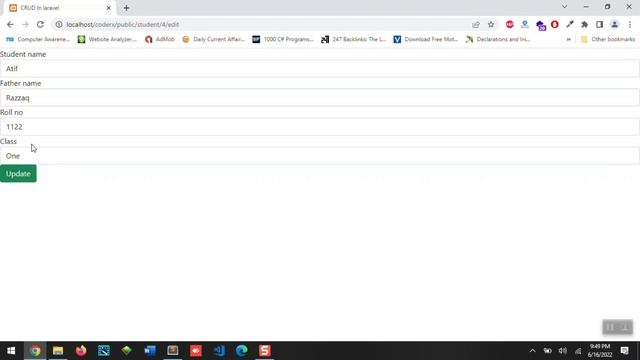 Update data in MYSQL Using Laravel with Resource Controller CRUD Part 4 смотреть онлайн