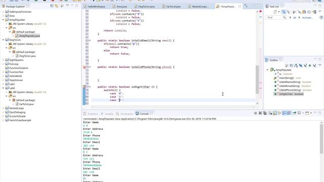 String Validation in Java смотреть онлайн