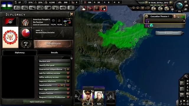 [4] Hearts of Iron IV - Red World - Cascadia - Portland massacre! смотреть онлайн