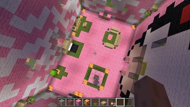 Minecraft | hello kitty pink house | rainy night view смотреть онлайн