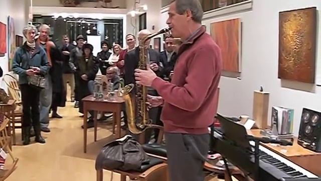 Sax Solo - Fred Lipsius plays "Greensleeves" at Boston Art Show смотреть онлайн