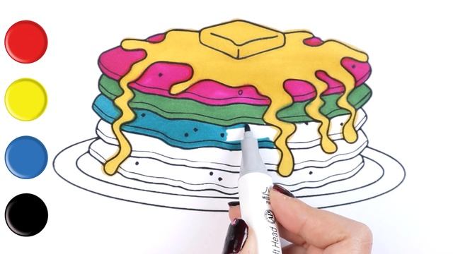 Как рисовать и цвет Креп | учить цвета | учить животные | учить русский и английский