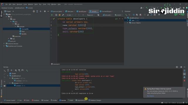 #JDBC INSERT /CREATE of the data. How to connect to PostgreSQL using JAVA JDBC смотреть онлайн