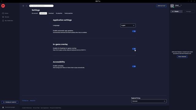 How To Enable/Disable In Game Overlay EA Desktop App