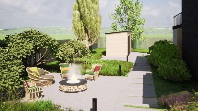 Проект, визуализация двухэтажного дома