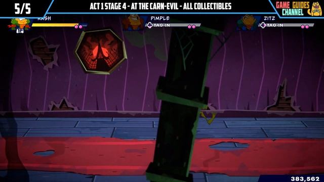 Battletoads All Collectibles - Act 1 Stage 4 - At The Carn - Evil смотреть онлайн