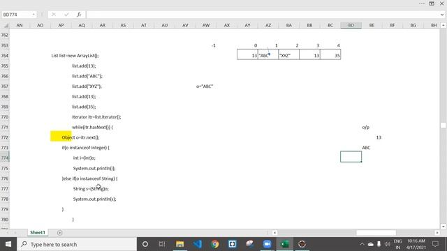 JAVA COLLECTION INSTANCEOF OPERATOR ~By HITESH SIR смотреть онлайн