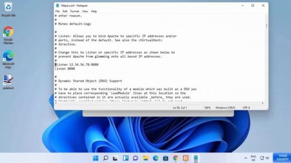 How to Change Apache Default Port in XAMPP on Windows 11
