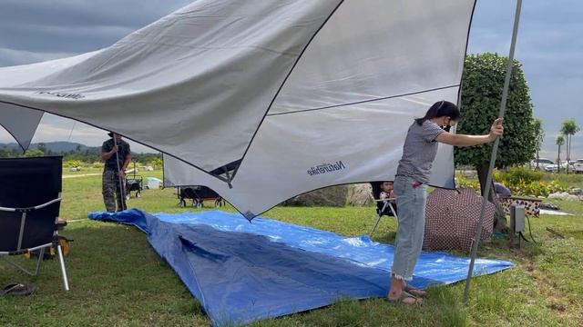 Naturehike Cloud Moraine Awning Flysheet Tarp Silver Coat 6.8x5.7 m смотреть онлайн