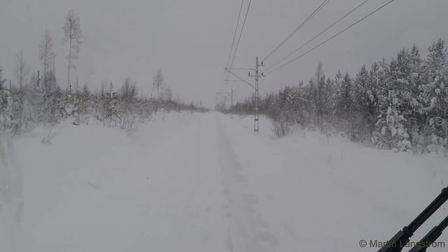 Hyttåkning Längs Haparandabanan (Boden - Haparanda) - Cab Ride On Haparandaline