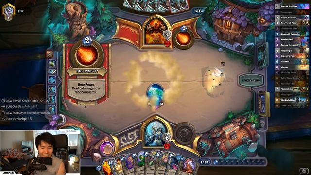 My UNLUCKIEST GAME EVER! | Big Spell Mage Deck RNG | The Witchwood | Hearthstone смотреть онлайн
