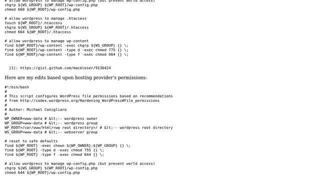 Wordpress: Permissions Script Not Working смотреть онлайн