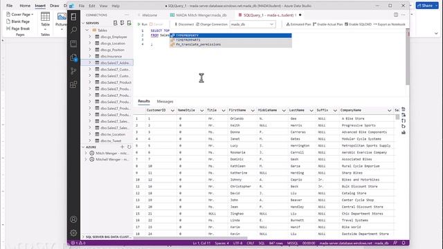 Selecting just the TOP few records in a SQL query смотреть онлайн