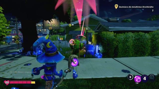 Pflanzen gegen Zombies Schlacht um Neighborville Zauberer / Wizard - 4K Gameplay смотреть онлайн
