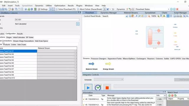 Creating a Rigorous Distillation Column Simulation in DWSIM Software смотреть онлайн