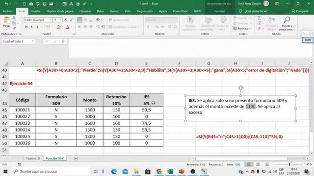 EXCEL 2019 - TALLER 01 смотреть онлайн